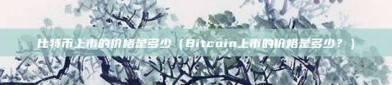 比特币上市的价格是多少（Bitcoin上市的价格是多少？）