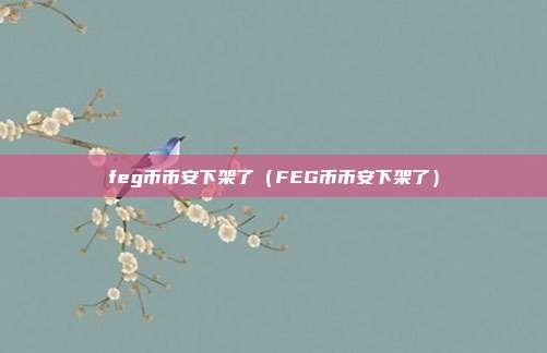 feg币币安下架了（FEG币币安下架了）