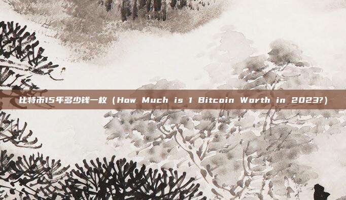 比特币15年多少钱一枚（How Much is 1 Bitcoin Worth in 2023?）