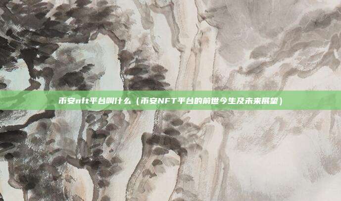 币安nft平台叫什么（币安NFT平台的前世今生及未来展望）