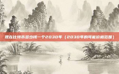 现在比特币多少钱一个2030年（2030年的可能价格范围）