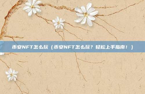 币安NFT怎么玩（币安NFT怎么玩？轻松上手指南！）