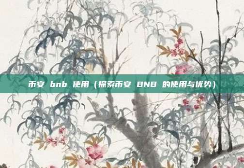 币安 bnb 使用（探索币安 BNB 的使用与优势）