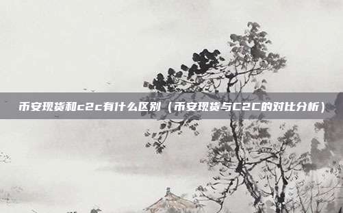 币安现货和c2c有什么区别（币安现货与C2C的对比分析）