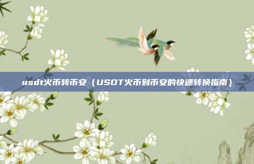 usdt火币转币安（USDT火币到币安的快速转换指南）