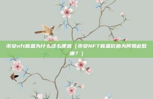 币安nft盲盒为什么这么便宜（币安NFT盲盒价格为何如此低廉？）