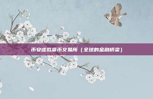 币安虚拟货币交易所（全球的金融桥梁）