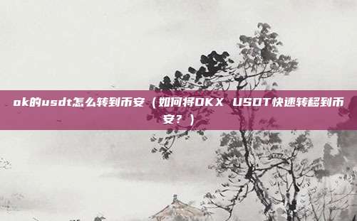 ok的usdt怎么转到币安（如何将OKX USDT快速转移到币安？）