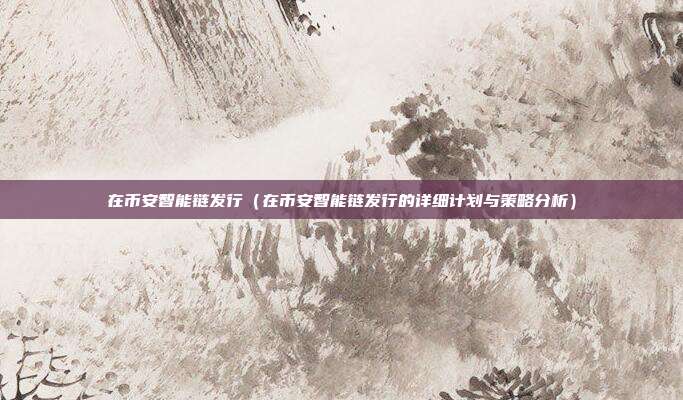 在币安智能链发行（在币安智能链发行的详细计划与策略分析）