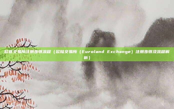 欧意交易所注册步骤流程（欧陆交易所（Euroland Exchange）注册步骤及流程解析）