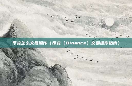 币安怎么交易操作（币安（Binance）交易操作指南）