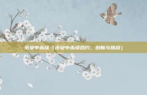 币安中永续（币安中永续合约，创新与挑战）