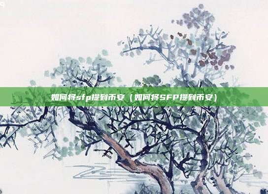 如何将sfp提到币安（如何将SFP提到币安）