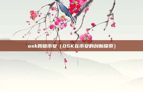 osk跨链币安（OSK在币安的创新探索）