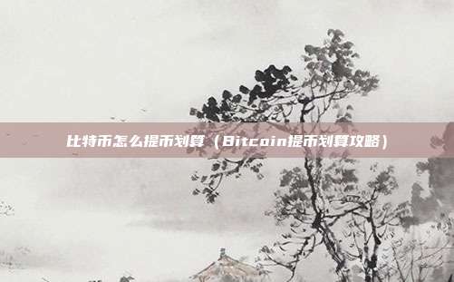 比特币怎么提币划算（Bitcoin提币划算攻略）