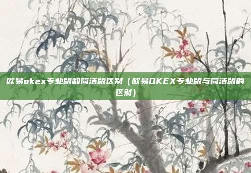 欧易okex专业版和简洁版区别（欧易OKEX专业版与简洁版的区别）