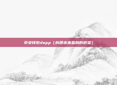 币安钱包dapp（构建未来金融的桥梁）