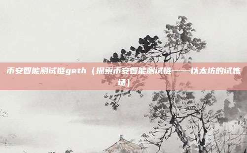 币安智能测试链geth（探索币安智能测试链——以太坊的试炼场）