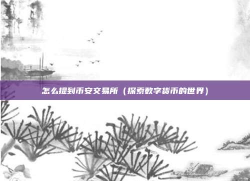 怎么提到币安交易所（探索数字货币的世界）