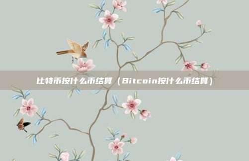 比特币按什么币结算（Bitcoin按什么币结算）