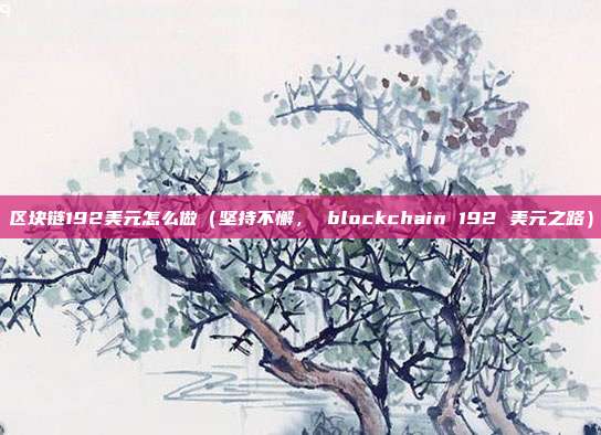 区块链192美元怎么做（坚持不懈， blockchain 192 美元之路）