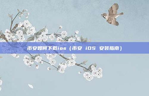 币安如何下载ios（币安 iOS 安装指南）