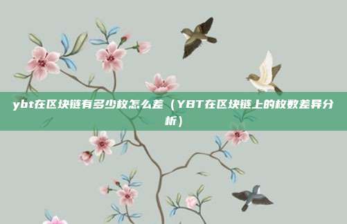 ybt在区块链有多少枚怎么差（YBT在区块链上的枚数差异分析）