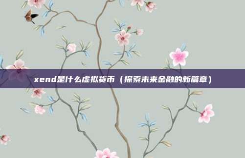 xend是什么虚拟货币（探索未来金融的新篇章）