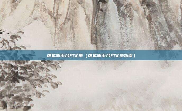 虚拟货币合约实操（虚拟货币合约实操指南）