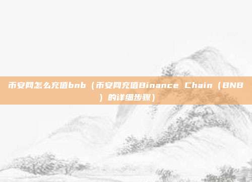 币安网怎么充值bnb（币安网充值Binance Chain（BNB）的详细步骤）