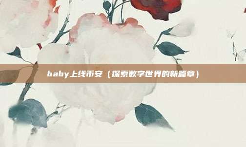 baby上线币安（探索数字世界的新篇章）