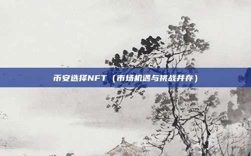 币安选择NFT（市场机遇与挑战并存）