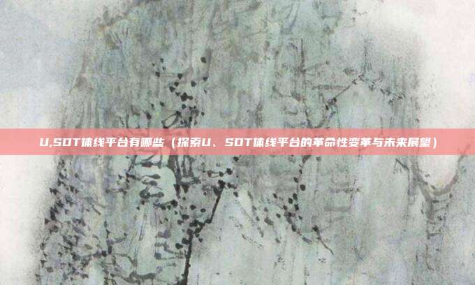 U,SDT体线平台有哪些（探索U、SDT体线平台的革命性变革与未来展望）