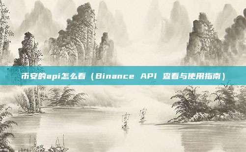 币安的api怎么看（Binance API 查看与使用指南）