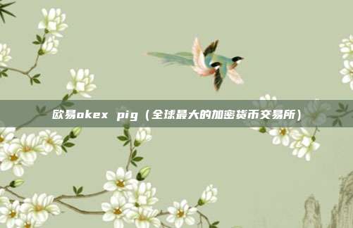 欧易okex pig（全球最大的加密货币交易所）