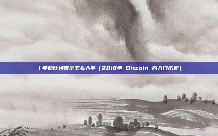 十年前比特币是怎么入手（2010年 Bitcoin 的入门历程）