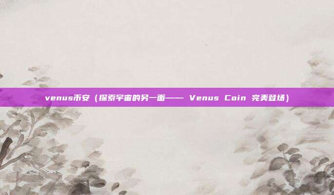 venus币安（探索宇宙的另一面—— Venus Coin 完美登场）