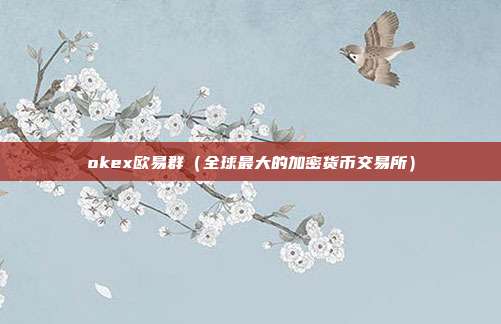 okex欧易群（全球最大的加密货币交易所）