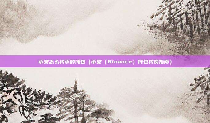 币安怎么转币的钱包（币安（Binance）钱包转换指南）