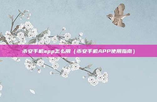 币安手机app怎么用（币安手机APP使用指南）