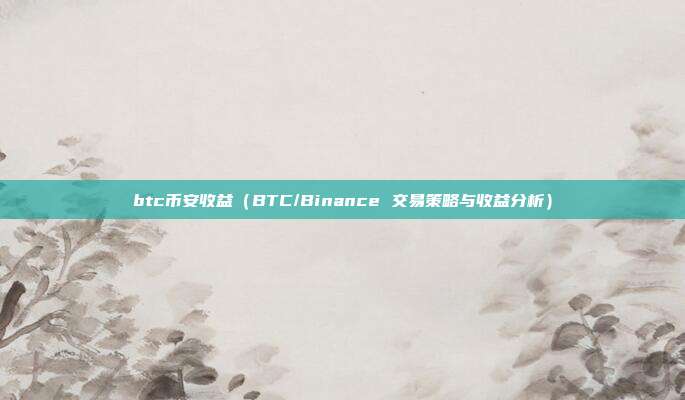 btc币安收益（BTC/Binance 交易策略与收益分析）