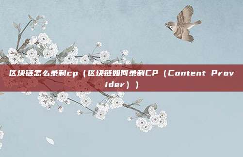 区块链怎么录制cp（区块链如何录制CP（Content Provider））