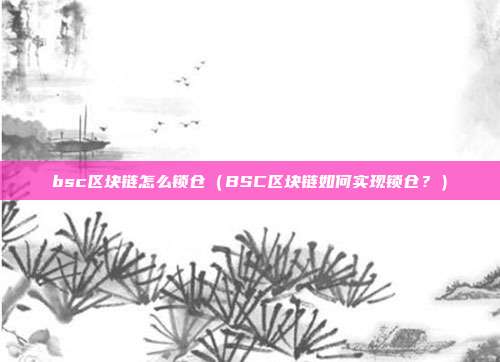 bsc区块链怎么锁仓（BSC区块链如何实现锁仓？）