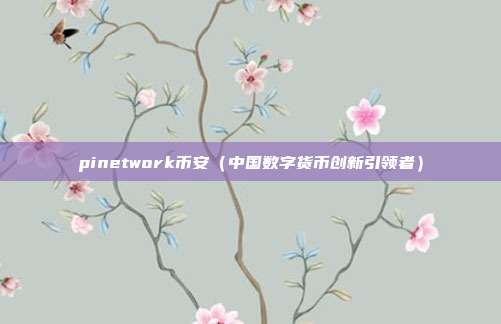 pinetwork币安（中国数字货币创新引领者）