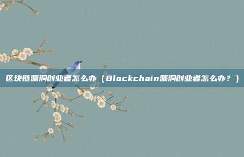 区块链漏洞创业者怎么办（Blockchain漏洞创业者怎么办？）