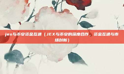 jex与币安资金互通（JEX与币安的深度合作，资金互通与市场创新）