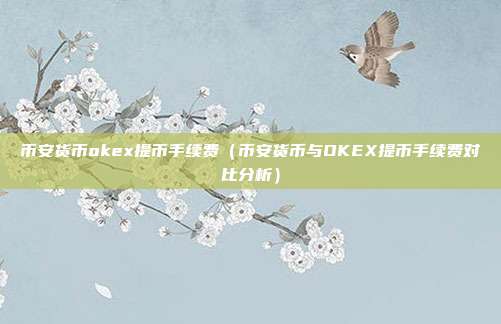 币安货币okex提币手续费（币安货币与OKEX提币手续费对比分析）