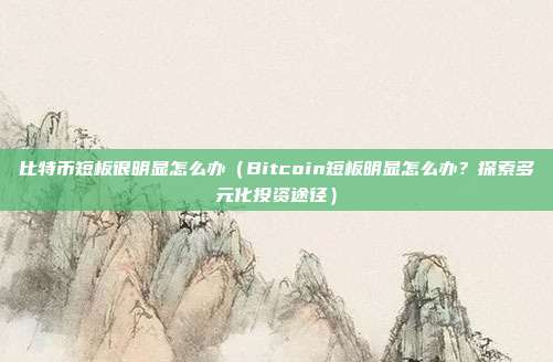 比特币短板很明显怎么办（Bitcoin短板明显怎么办？探索多元化投资途径）