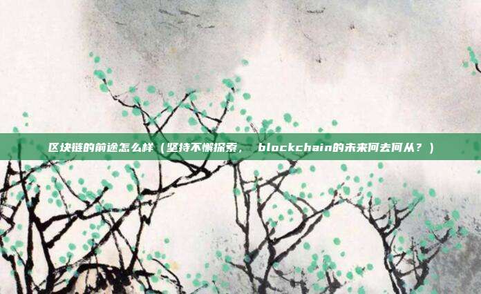 区块链的前途怎么样（坚持不懈探索， blockchain的未来何去何从？）