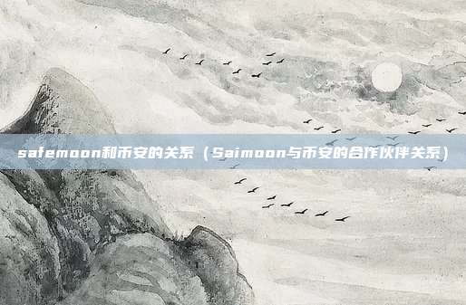 safemoon和币安的关系（Saimoon与币安的合作伙伴关系）